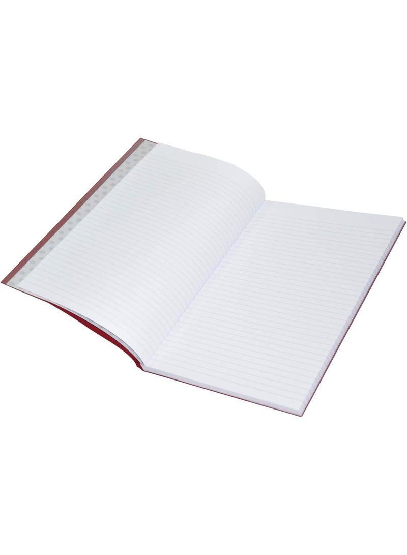 FIS PVC Cover NoteBook, 96 Sheets, 192 pages, Single Line, Maroon Colour 5-Piece - FSNBFS2QPVCMR - Image 2